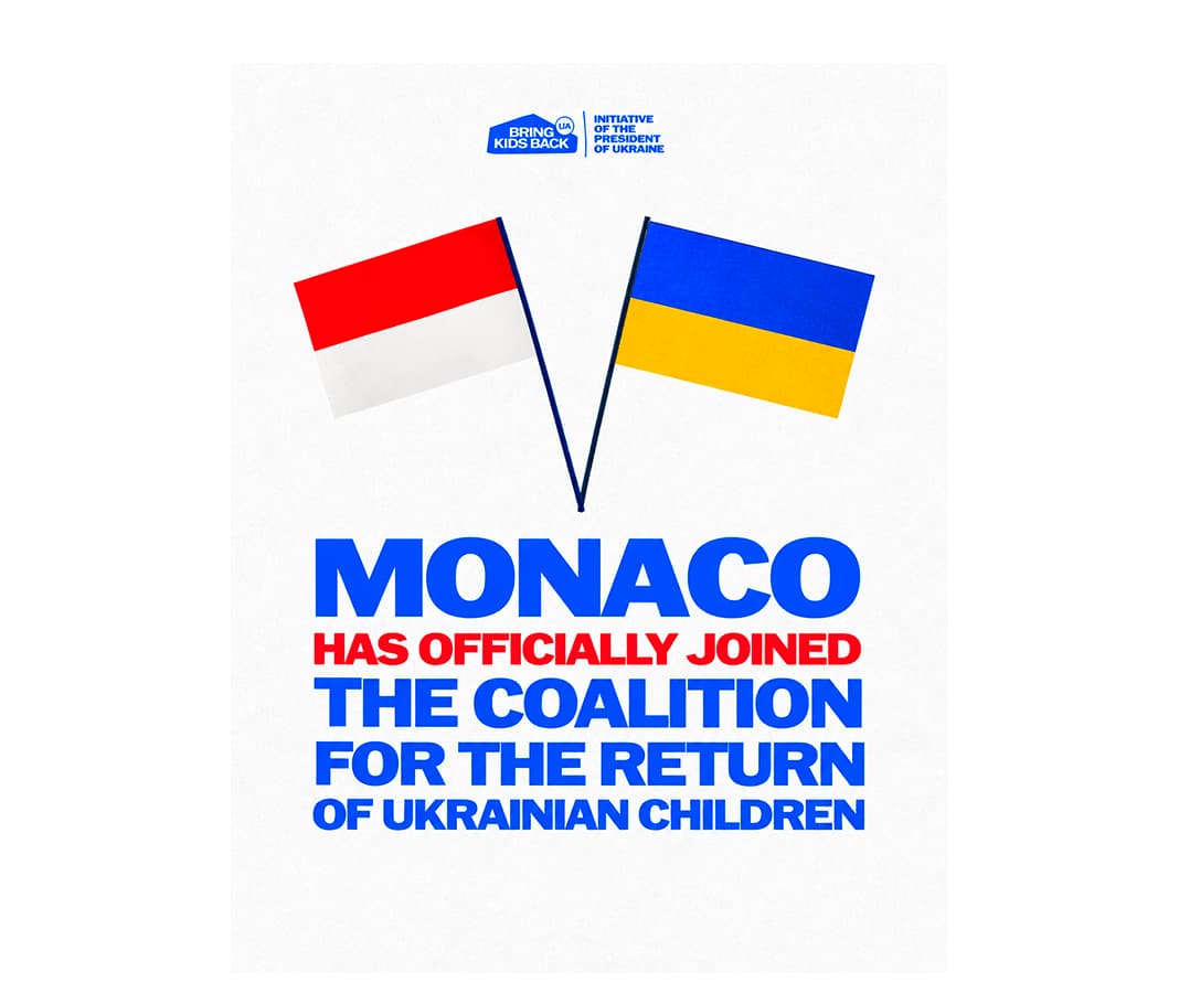 Die Internationale Koalition für die Rückkehr ukrainischer Kinder begrüßt Monaco