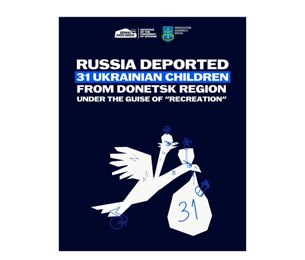 Trente et un enfants ukrainiens ont été déportés de la région de Donetsk vers la Russie sous prétexte de "réhabilitation"