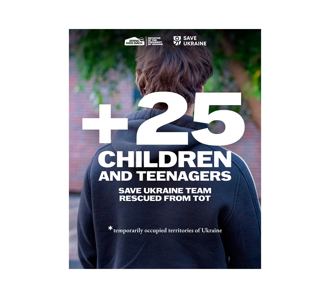 25 Kinder und Jugendliche wurden letzte Woche aus der Besatzung gerettet