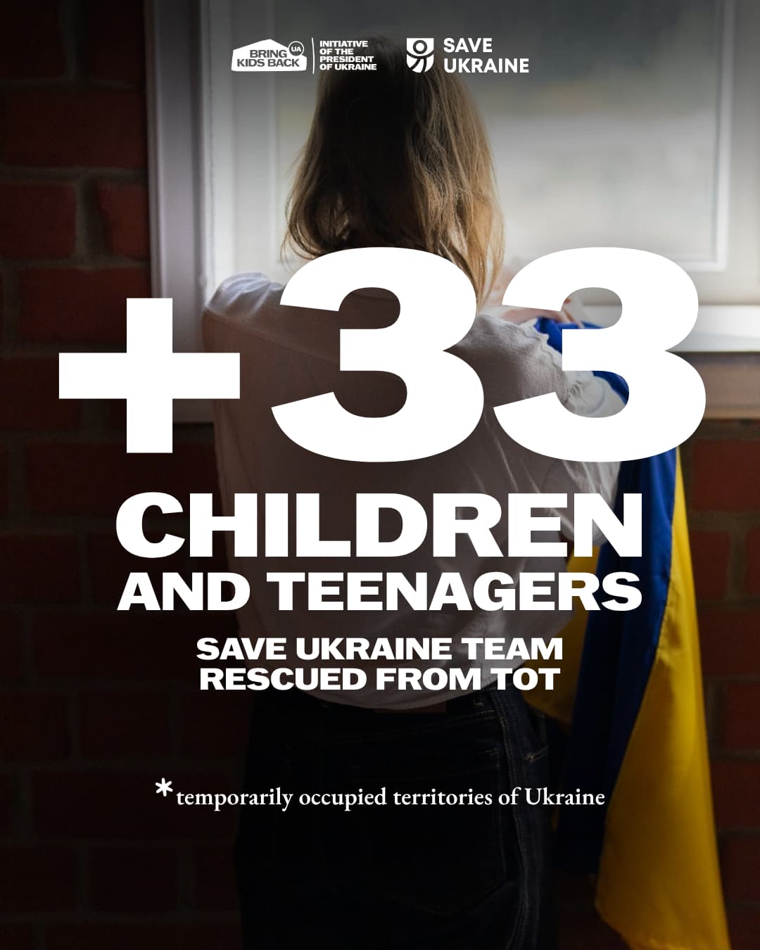 33 enfants et adolescents ont été secourus de l'occupation la semaine dernière