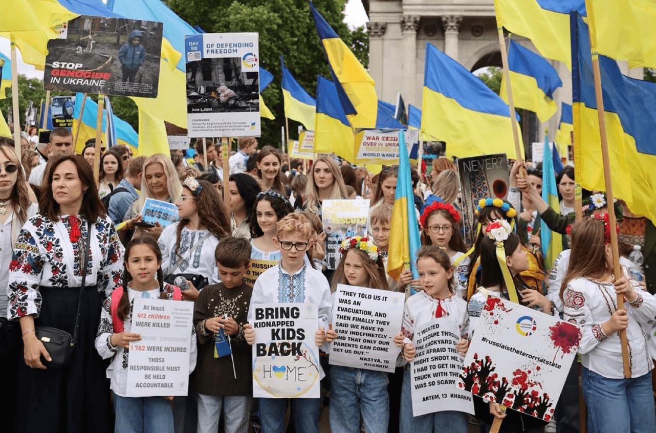 Vyshyvanka March 2025 in London highlights the urgent need to return Ukrainian children deported by Russia
